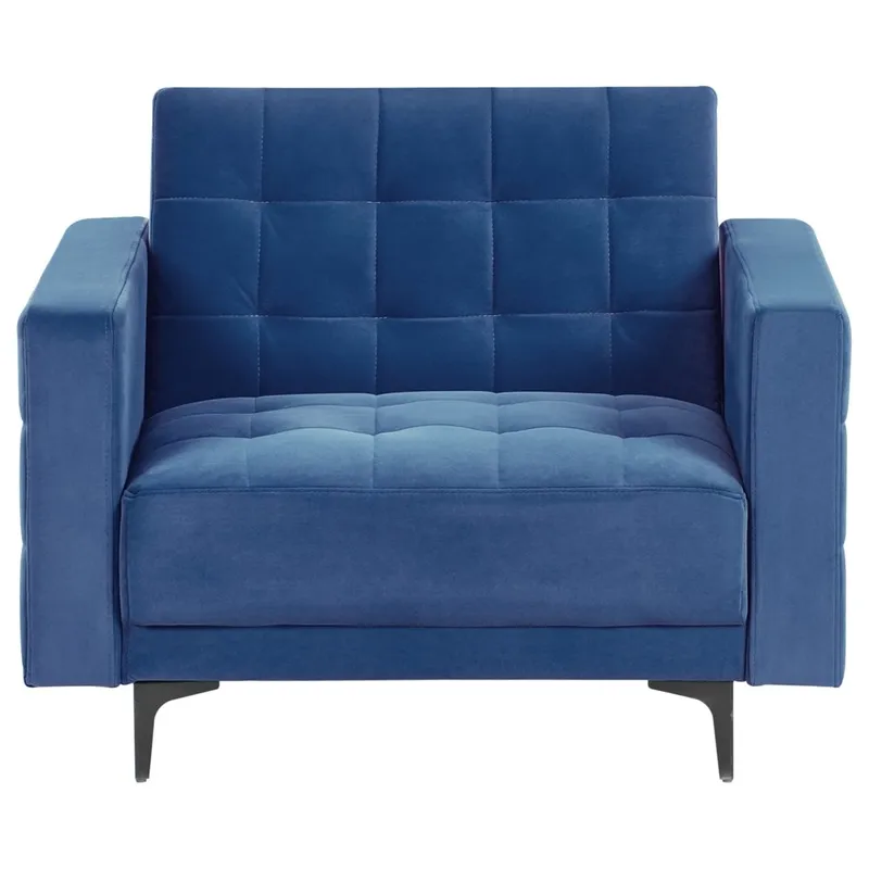 Fåtölj Aberdeen - Blå, Svart - Möbler - Vardagsrum - Fåtöljer - Liggfåtöljer