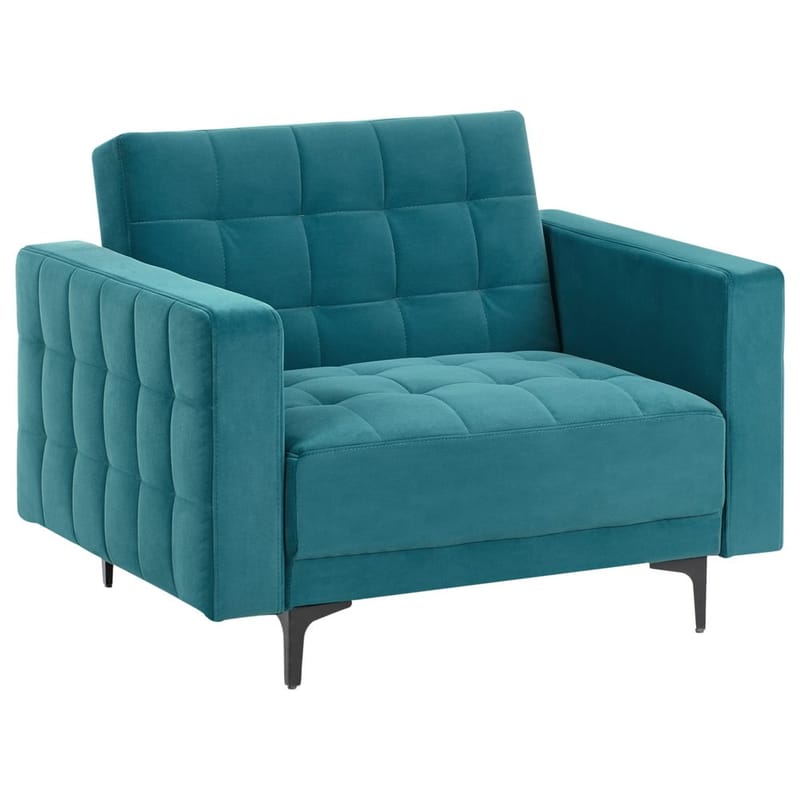 Fåtölj Aberdeen, Havsblå, Svart