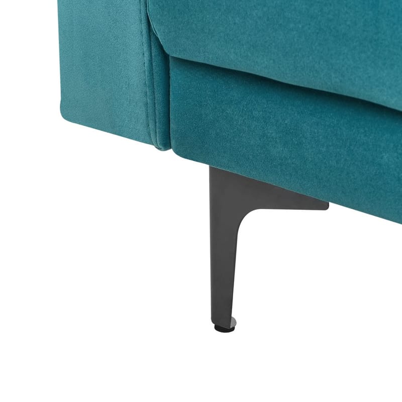 Fåtölj Aberdeen - Havsblå, Svart - Möbler - Vardagsrum - Fåtöljer - Liggfåtöljer