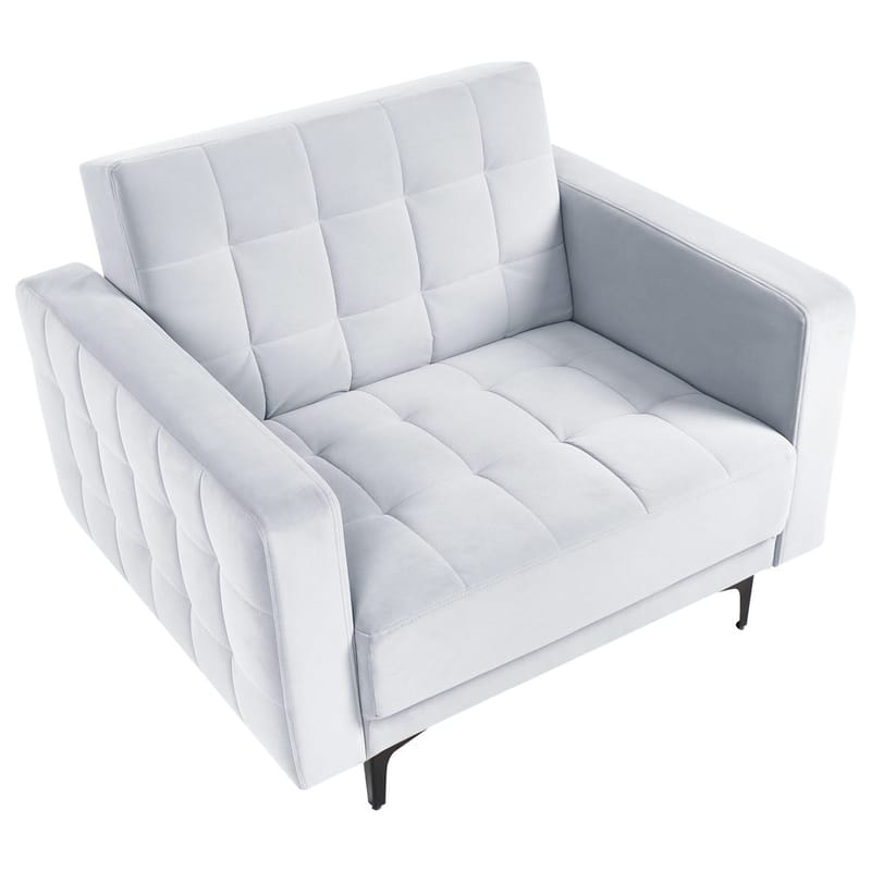 Fåtölj Aberdeen - Ljusgrå, svart - Möbler - Vardagsrum - Fåtöljer - Liggfåtöljer