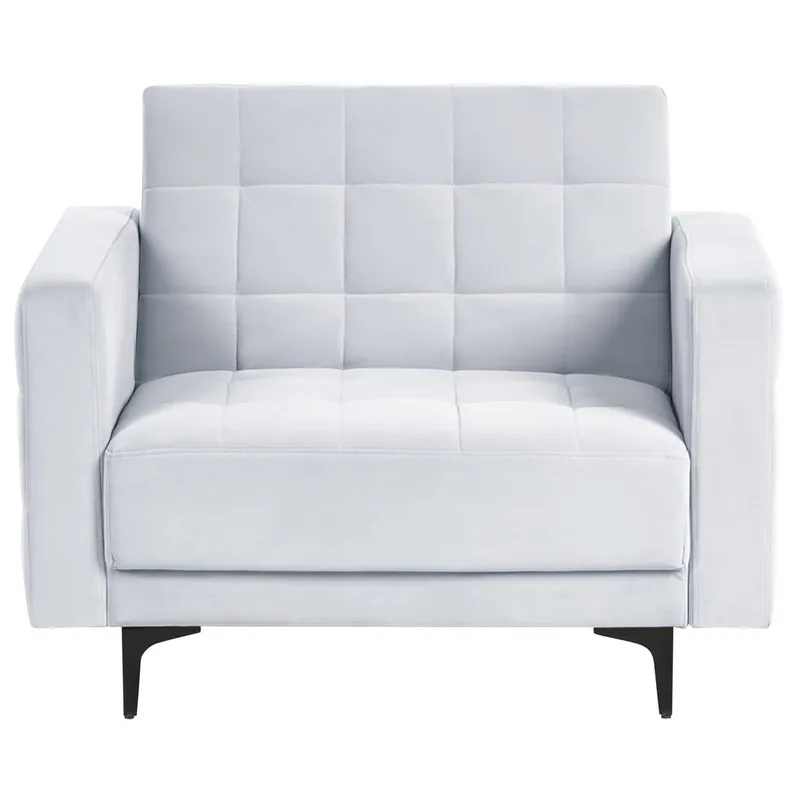 Fåtölj Aberdeen - Ljusgrå, svart - Möbler - Vardagsrum - Fåtöljer - Liggfåtöljer