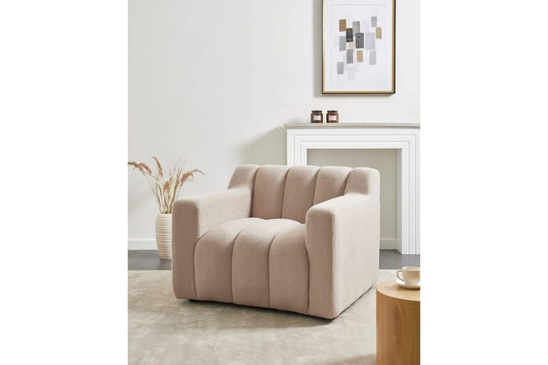 Fåtölj Agerup - Beige - Möbler - Vardagsrum - Fåtöljer