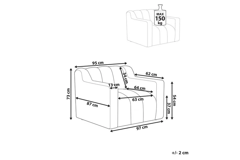 Fåtölj Agerup - Vit - Möbler - Vardagsrum - Fåtöljer