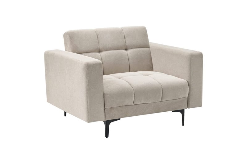 Fåtölj Alnes Beige/svart - Beige/svart - Möbler - Vardagsrum - Fåtöljer