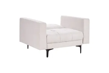 Fåtölj Alnes Off-white/Svart - Off-white/Svart - Möbler - Vardagsrum - Fåtöljer