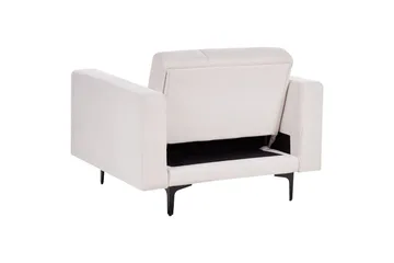 Fåtölj Alnes Off-white/Svart - Off-white/Svart - Möbler - Vardagsrum - Fåtöljer