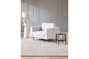 Fåtölj Alnes Off-white/Svart - Off-white/Svart - Möbler - Vardagsrum - Fåtöljer
