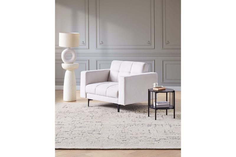Fåtölj Alnes Off-white/Svart - Off-white/Svart - Möbler - Vardagsrum - Fåtöljer