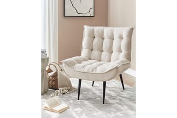 Fåtölj Alvesta - Beige, svart - Möbler - Vardagsrum - Fåtöljer