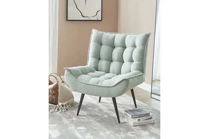 Fåtölj Alvesta - Grön, Svart - Möbler - Vardagsrum - Fåtöljer