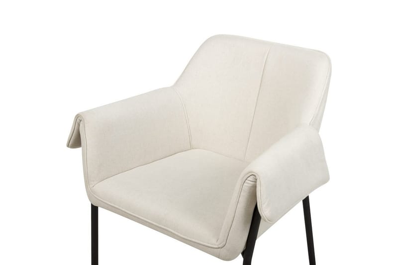 Fåtölj Arla - Krämvit, Svart - Möbler - Vardagsrum - Fåtöljer