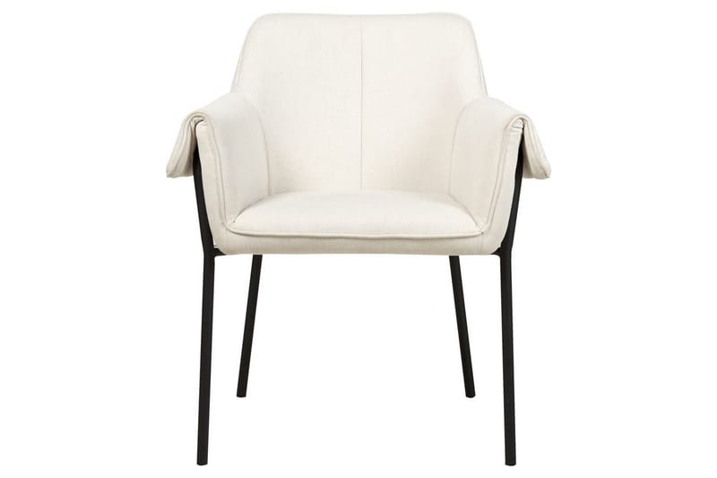 Fåtölj Arla - Krämvit, Svart - Möbler - Vardagsrum - Fåtöljer
