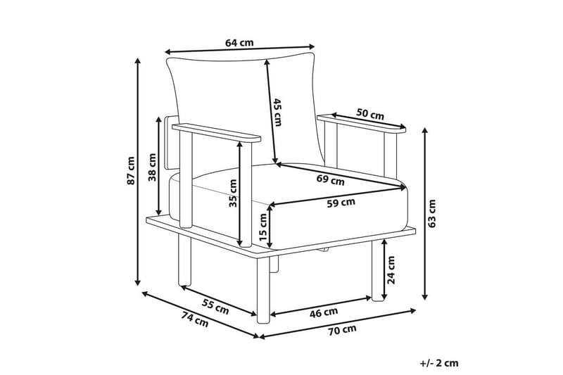 Fåtölj Asker - Grönt, ljust trä - Möbler - Vardagsrum - Fåtöljer