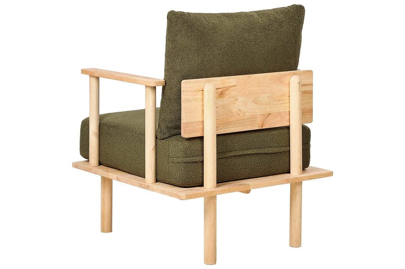 Fåtölj Asker - Grönt, ljust trä - Möbler - Vardagsrum - Fåtöljer