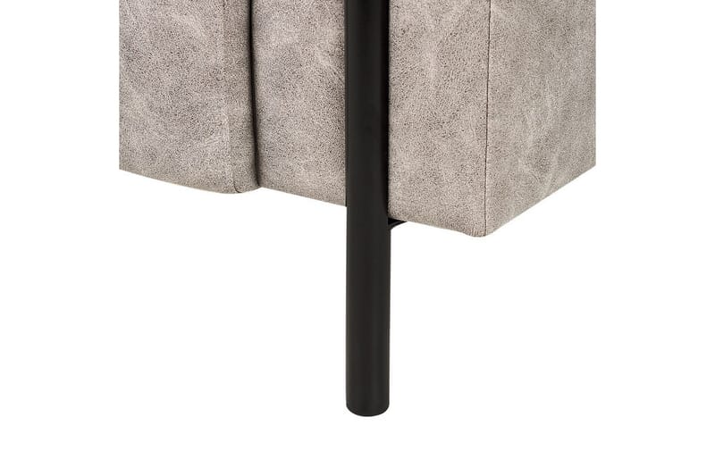 Fåtölj Askim - Ljusgrå, svart/Polyester - Möbler - Vardagsrum - Fåtöljer