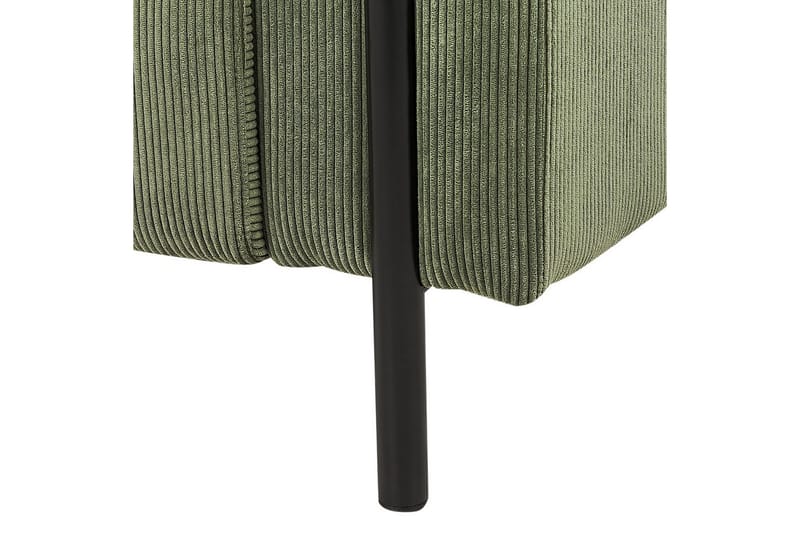 Fåtölj Askim - Olivgrön, Svart/Manchestertyg - Möbler - Vardagsrum - Fåtöljer