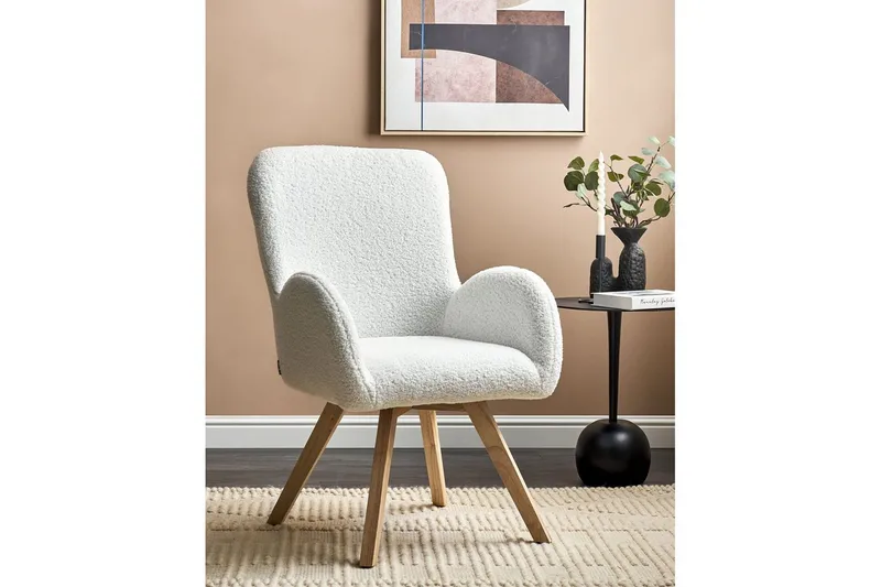 Fåtölj Bjarn - Vit - Möbler - Vardagsrum - Fåtöljer