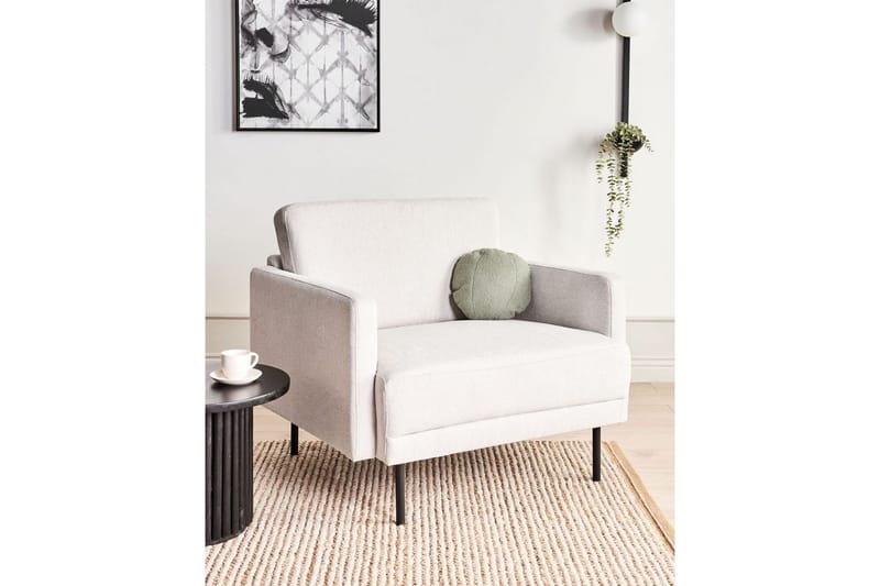 Fåtölj Breda - Beige, svart - Möbler - Vardagsrum - Fåtöljer