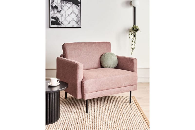 Fåtölj Breda - Rosa, Svart - Möbler - Vardagsrum - Fåtöljer