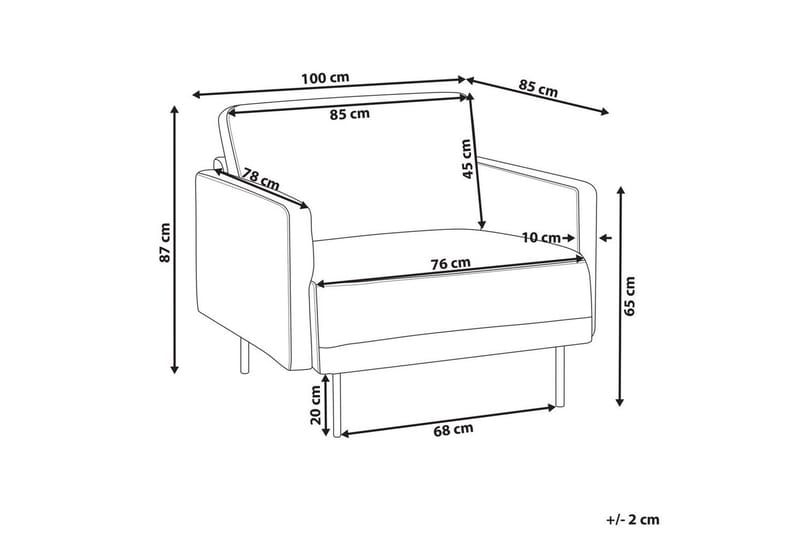 Fåtölj Breda - Rosa, Svart - Möbler - Vardagsrum - Fåtöljer