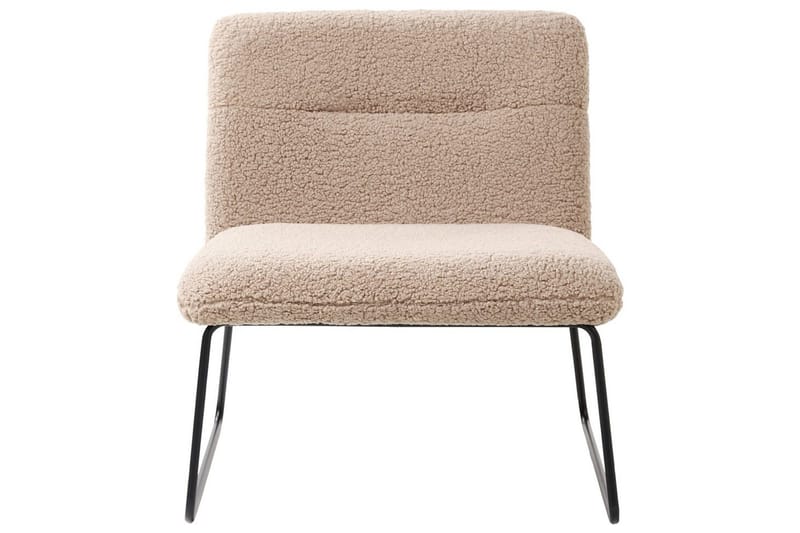 Fåtölj Cotulla - Beige, svart/Bouclé - Möbler - Vardagsrum - Fåtöljer