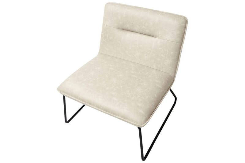 Fåtölj Cotulla - Beige/Konstläder - Möbler - Vardagsrum - Fåtöljer