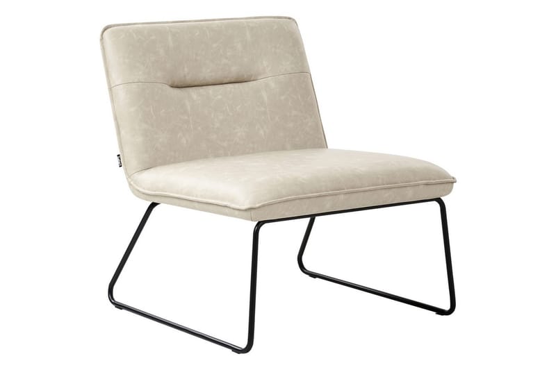 Fåtölj Cotulla - Beige/Konstläder - Möbler - Vardagsrum - Fåtöljer