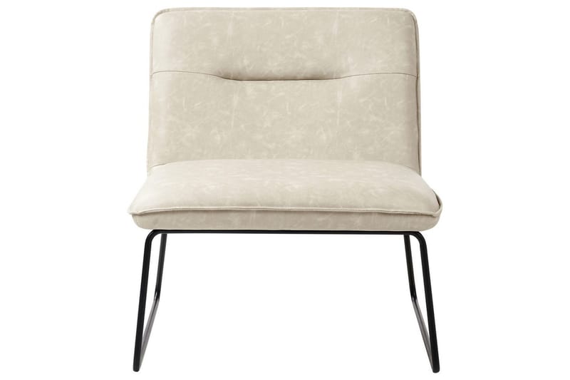 Fåtölj Cotulla - Beige/Konstläder - Möbler - Vardagsrum - Fåtöljer