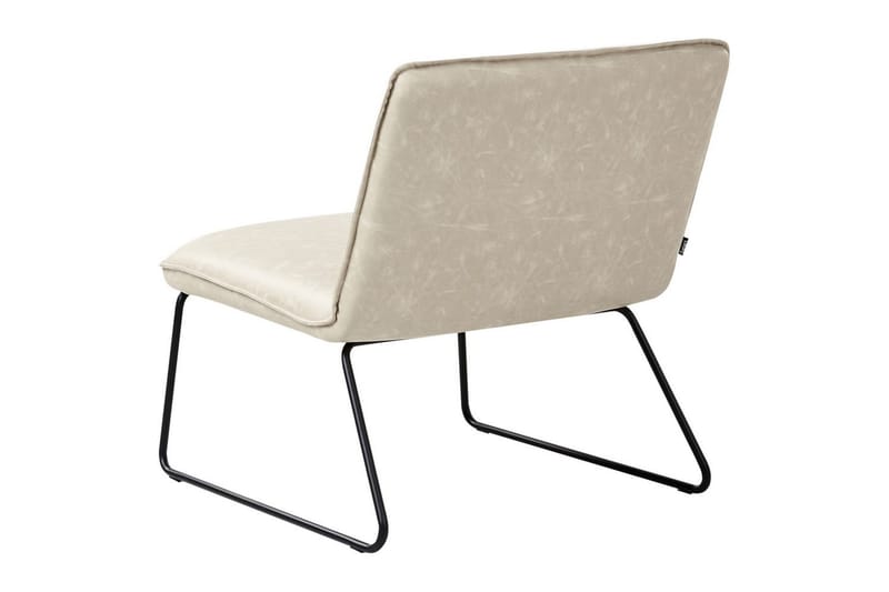 Fåtölj Cotulla - Beige/Konstläder - Möbler - Vardagsrum - Fåtöljer