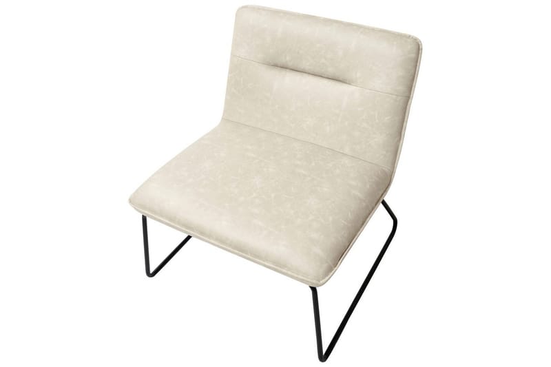 Fåtölj Cotulla - Beige/Konstläder - Möbler - Vardagsrum - Fåtöljer
