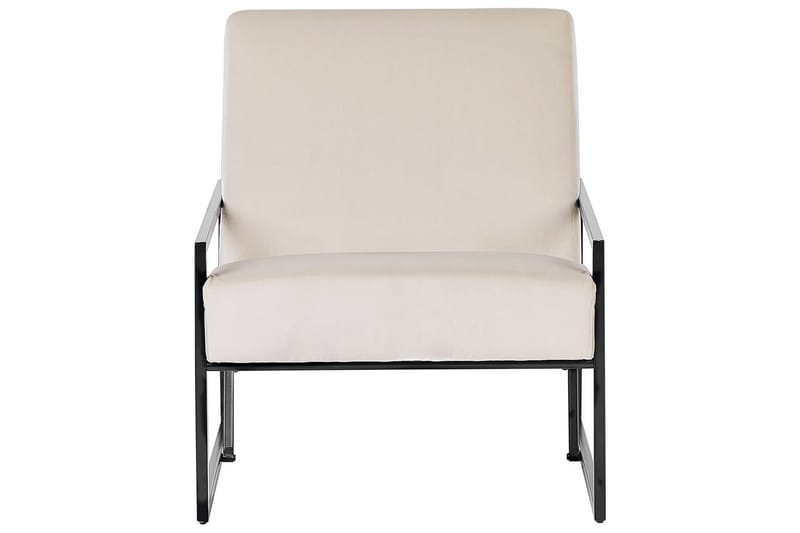 Fåtölj Delary - Beige, svart - Möbler - Vardagsrum - Fåtöljer