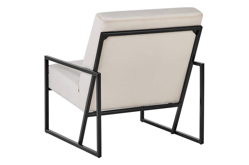 Fåtölj Delary - Beige, svart - Möbler - Vardagsrum - Fåtöljer