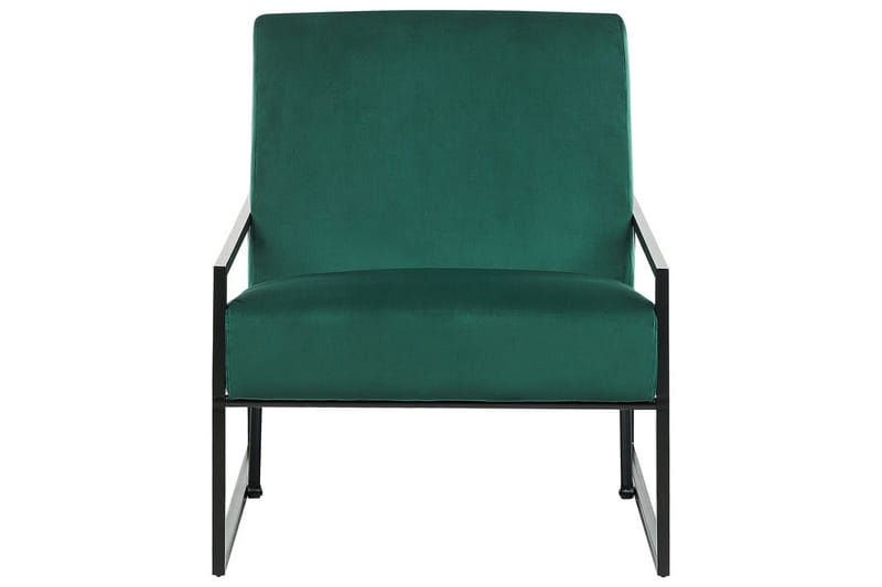 Fåtölj Delary - Grön, Svart - Möbler - Vardagsrum - Fåtöljer