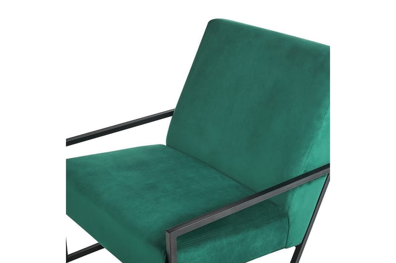Fåtölj Delary - Grön, Svart - Möbler - Vardagsrum - Fåtöljer