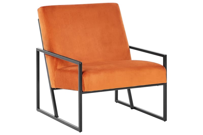 Fåtölj Delary, Orange, svart