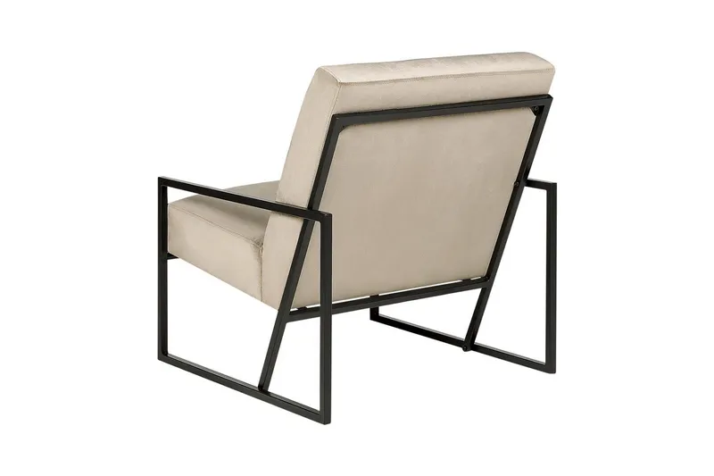 Fåtölj Delary - Taupe, svart - Möbler - Vardagsrum - Fåtöljer