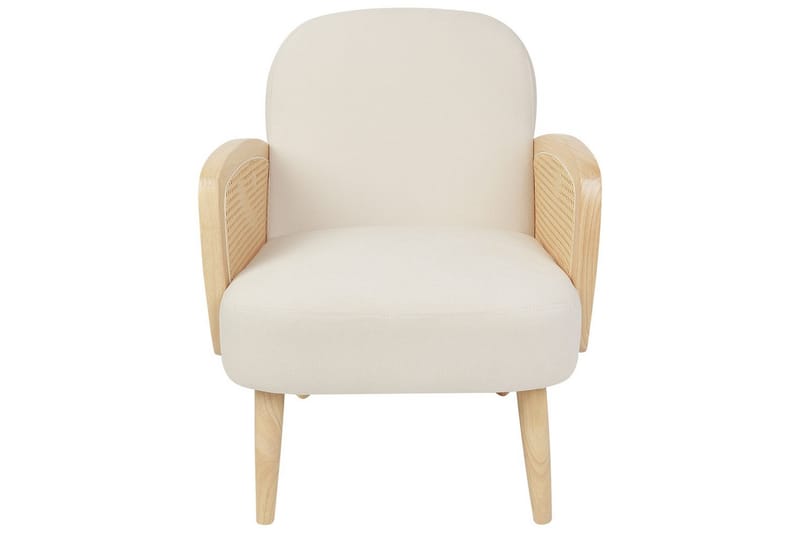 Fåtölj Dvenberg - Beige, ljust trä - Möbler - Vardagsrum - Fåtöljer