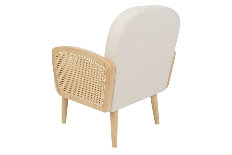 Fåtölj Dvenberg - Beige, ljust trä - Möbler - Vardagsrum - Fåtöljer