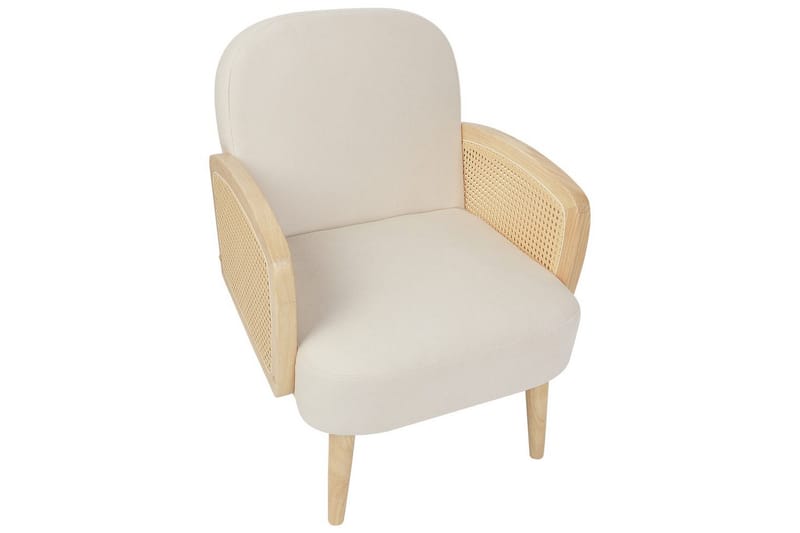 Fåtölj Dvenberg - Beige, ljust trä - Möbler - Vardagsrum - Fåtöljer