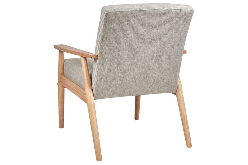 Fåtölj Esrum Grå/ljust trä, Polyester - Grå/ljust trä, Polyester - Möbler - Vardagsrum - Fåtöljer