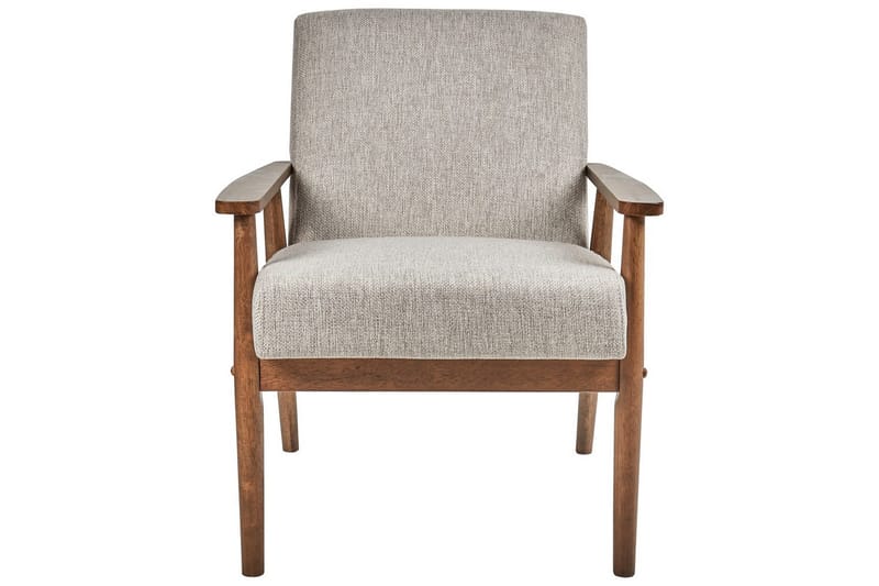 Fåtölj Esrum Grå/mörkt trä, Polyester - Grå/mörkt trä, Polyester - Möbler - Vardagsrum - Fåtöljer