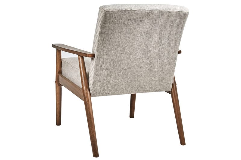 Fåtölj Esrum Grå/mörkt trä, Polyester - Grå/mörkt trä, Polyester - Möbler - Vardagsrum - Fåtöljer
