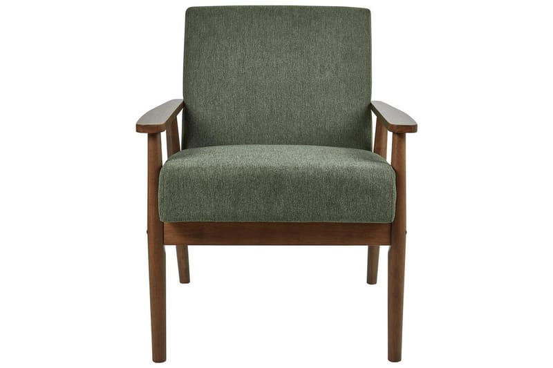 Fåtölj Esrum Grönt/mörkt trä, Polyester - Grönt/mörkt trä, Polyester - Möbler - Vardagsrum - Fåtöljer