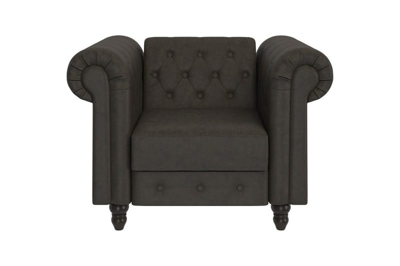 Fåtölj Felix Antracit, Mikrofiber/Trä/Metall - Antracit, Mikrofiber/Trä/Metall - Möbler - Vardagsrum - Fåtöljer