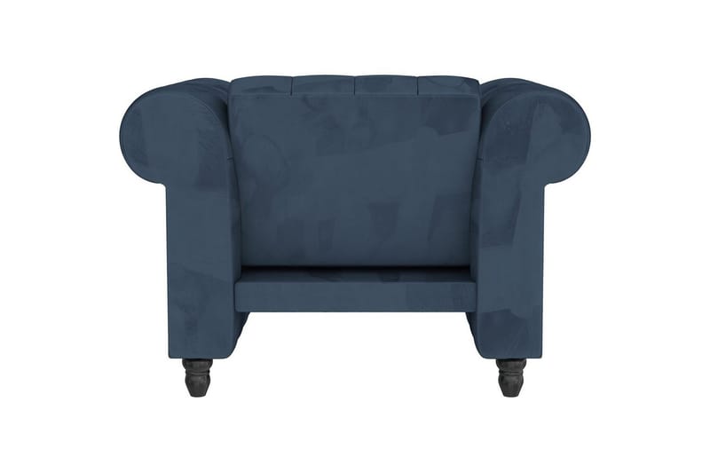 Fåtölj Felix Blå, Sammet/Trä/Metall - Blå, Sammet/Trä/Metall - Möbler - Vardagsrum - Fåtöljer