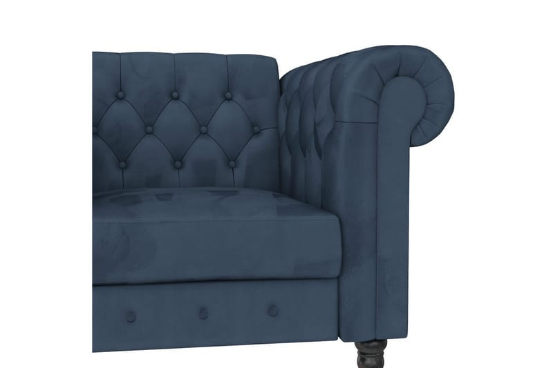 Fåtölj Felix Blå, Sammet/Trä/Metall - Blå, Sammet/Trä/Metall - Möbler - Vardagsrum - Fåtöljer