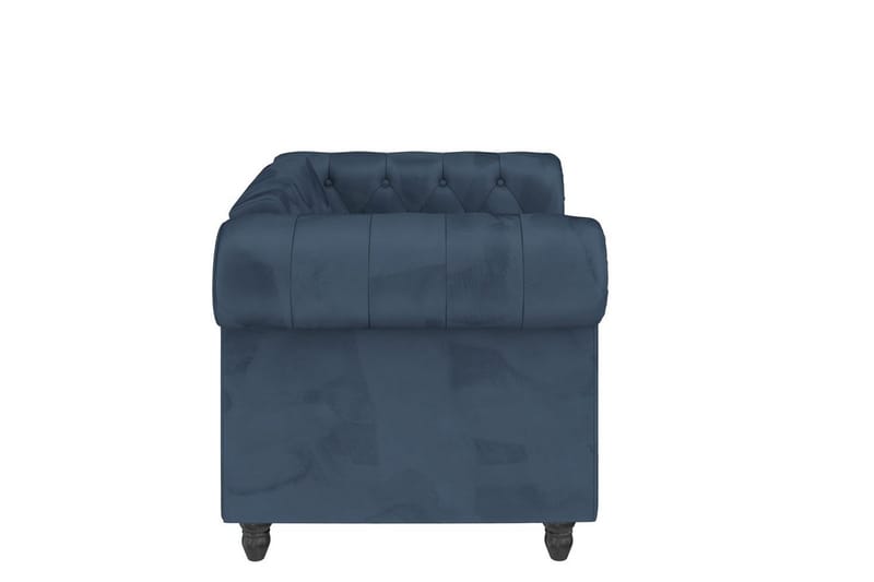 Fåtölj Felix Blå, Sammet/Trä/Metall - Blå, Sammet/Trä/Metall - Möbler - Vardagsrum - Fåtöljer