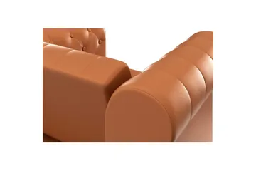 Fåtölj Felix Cognac, PU/trä/metall - Cognac, PU/trä/metall - Möbler - Vardagsrum - Fåtöljer - Chesterfield fåtölj