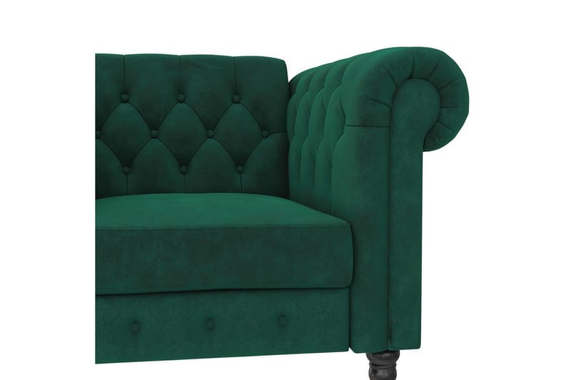 Fåtölj Felix Mörkgrön, Sammet/Trä/Metall - Mörkgrön, Sammet/Trä/Metall - Möbler - Vardagsrum - Fåtöljer