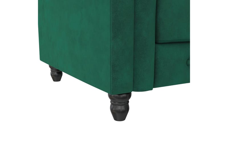 Fåtölj Felix Mörkgrön, Sammet/Trä/Metall - Mörkgrön, Sammet/Trä/Metall - Möbler - Vardagsrum - Fåtöljer